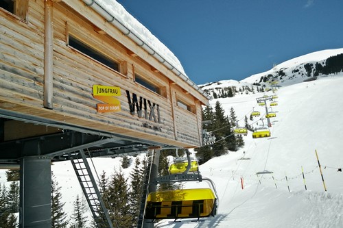 Chairlift in Wengen, Switzerland