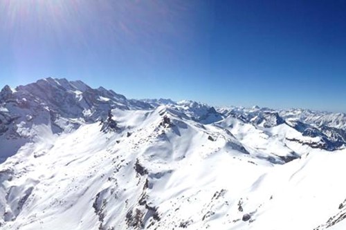Wengen, skiing panorama