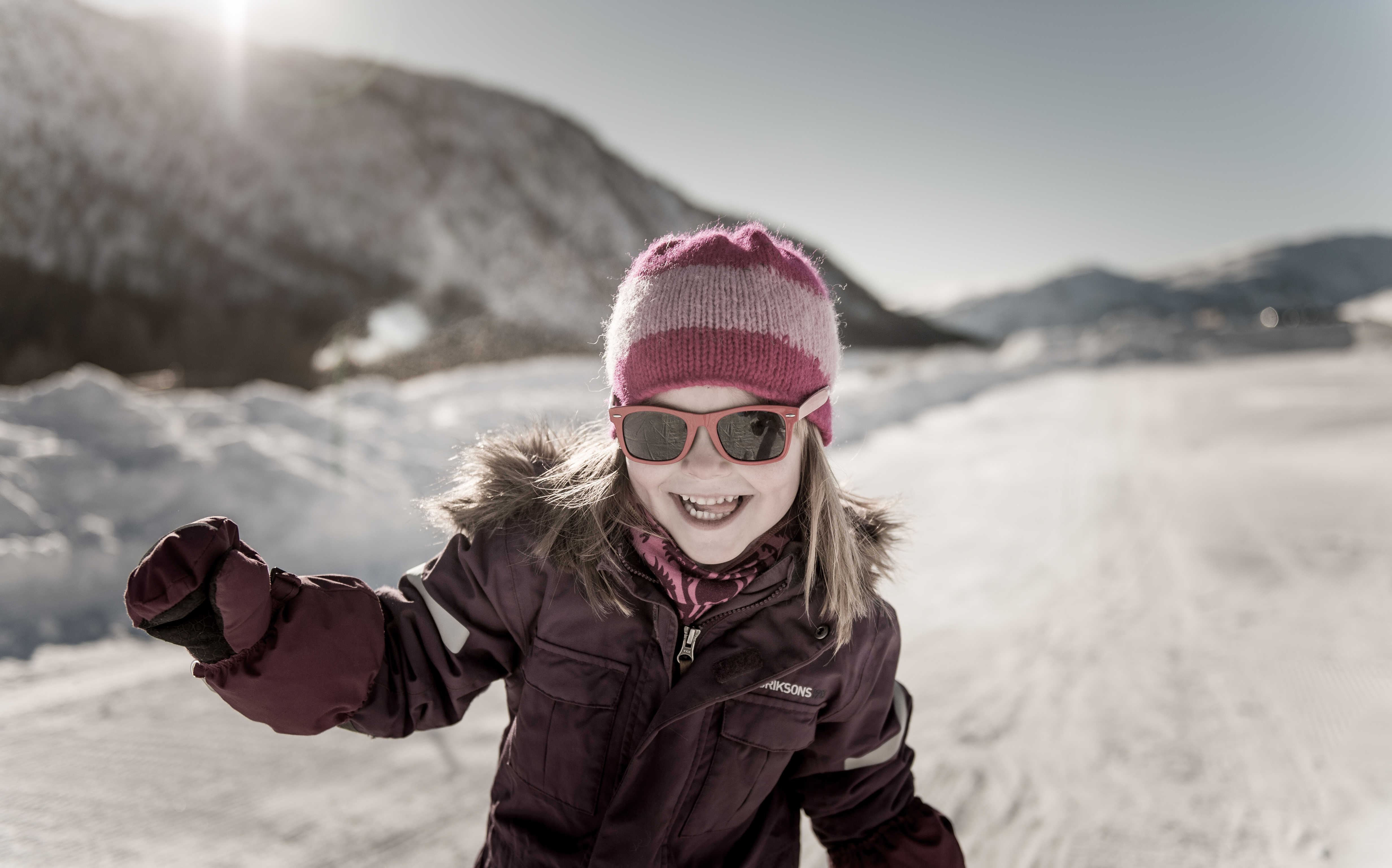 Skiing with children