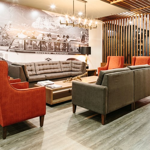 Elk + Avenue Hotel, contemporary ski hotel in Banff, Canada