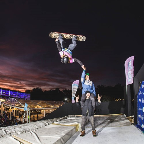 Telegraph ski and snowboard show-mount battersea tricks