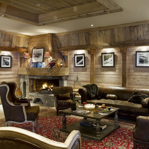 Hotel Beauregard-La Clusaz-fireside lounge