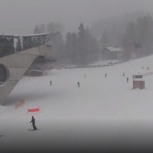 snow conditions in St Anton, Austria