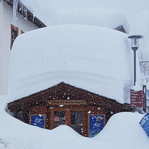 Stuben, Austria on Monday (next to St Anton)