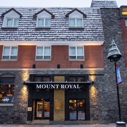 Mount Royal Hotel in Banff front door