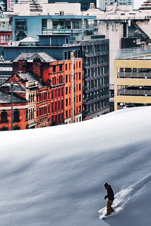 skiing when flying from Manchester airport