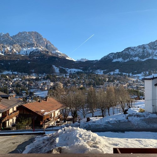 cortina winter sunshine view of town