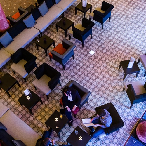 lounge area of the Hotel Terrace in Engelberg