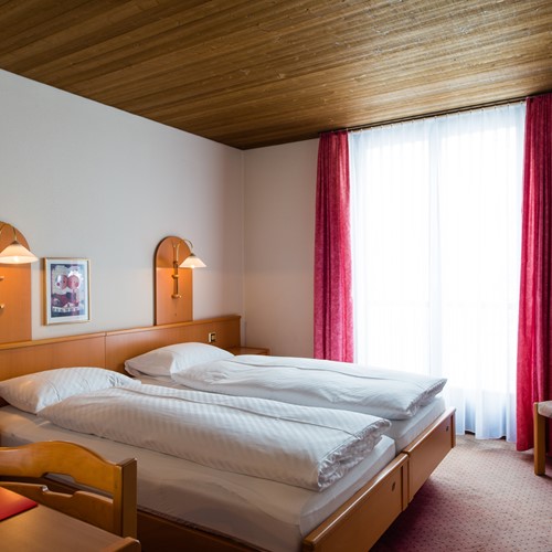 guest room at Hotel Terrace, ski accommodation in Engelberg, Switzerland