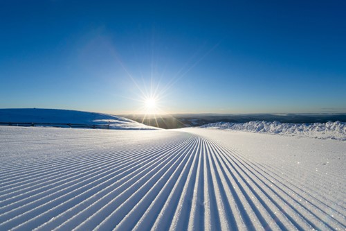 trysil freshly groomed slopes