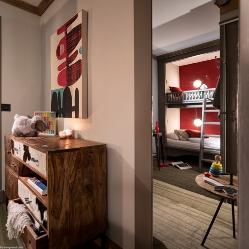 Hotel Village Montana-Tignes-bunkbed room