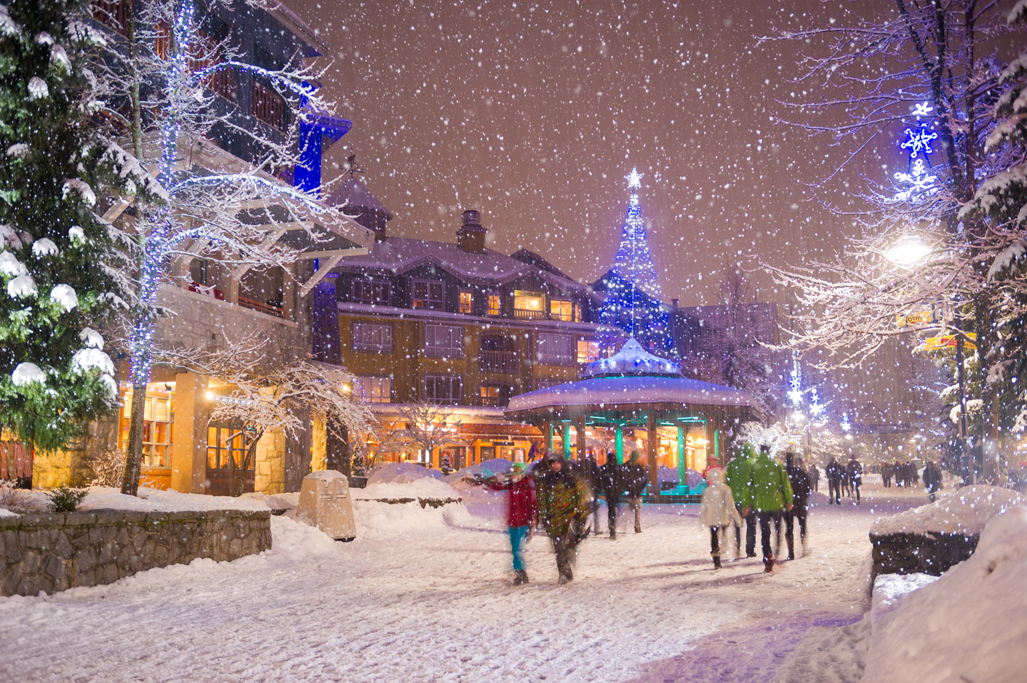 Whistler, Canada - Snowy Town by Mike Crane