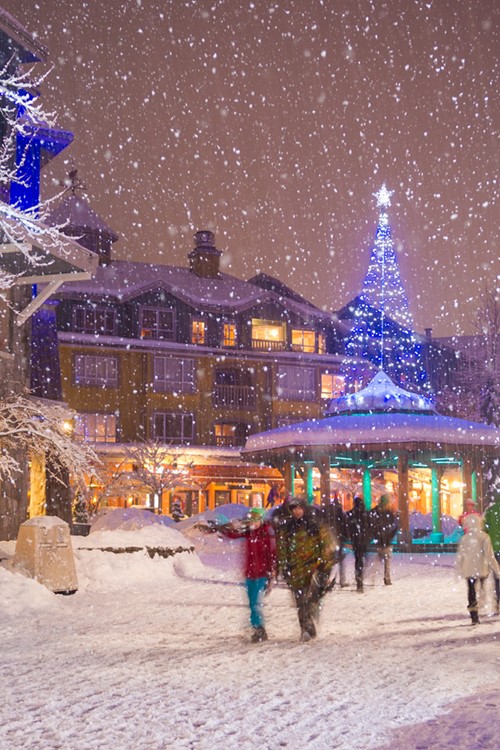 Whistler, Canada - Snowy Town by Mike Crane