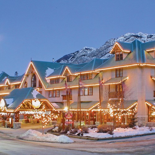 Banff Caribou Lodge & Spa, snowy exterior - ski hotel in Canada