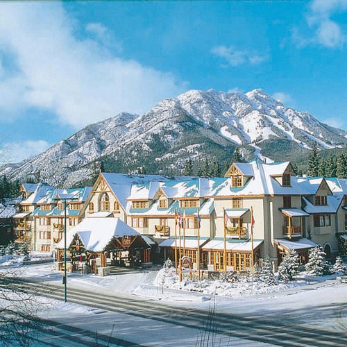 Banff Caribou Lodge & Spa, snowy exterior - ski hotel in Canada