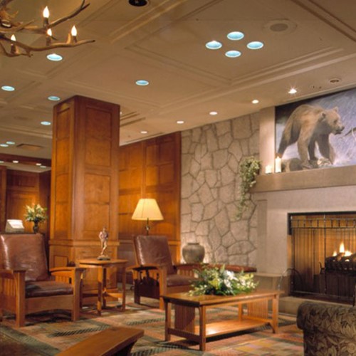 Pan Pacific Whistler Mountainside, ski accommodation, Canada - lobby