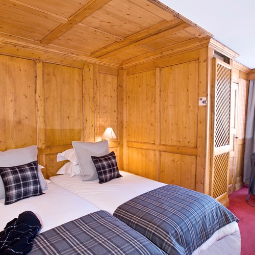 Standard room at Hotel Royal Rochebrune Megeve, ski hotel France