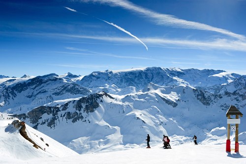 Meribel ski weekends Three Valleys mountain view panorama