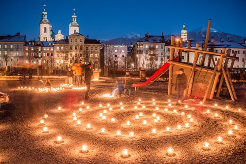 light show in Innsbruck perfect day trip for non skiers in st anton