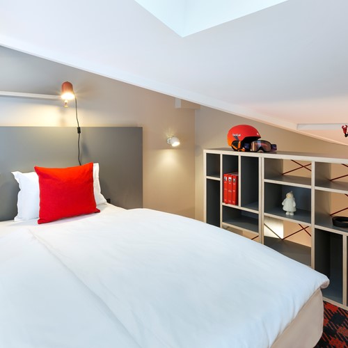 The Rocky Pop Hotel room.