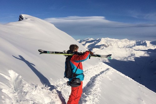 Tignes-France-Cathy-exploring