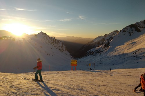 twilight skiing in st anton, best ski pistes
