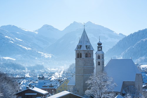 Kitzbuhel ski weekends town centre church mountains