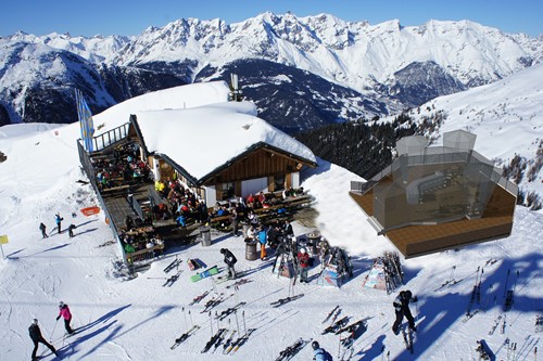 Skybar at the top of Ischgl ski resort near Zurich