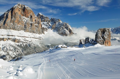 skiing in cortina from Edinburgh