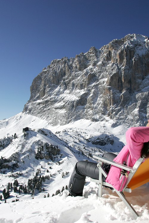 Ski in Selva Val Gardena, Italy deckchair