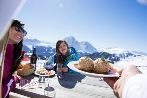 Mountain food in Selva, Alta Badia