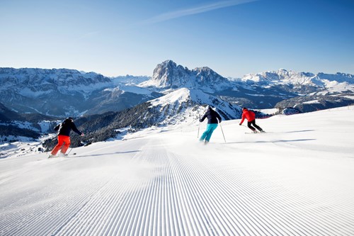 skiing from Selva Val Gardena from Belfast