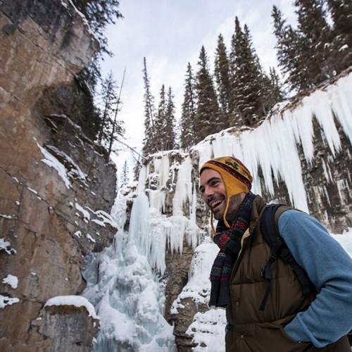 Johnson Canyon Ice Walk, Banff and Lake Louise