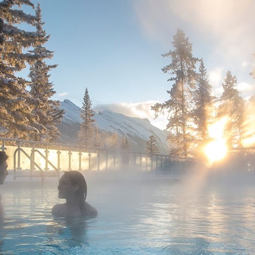 Hot springs in Banff