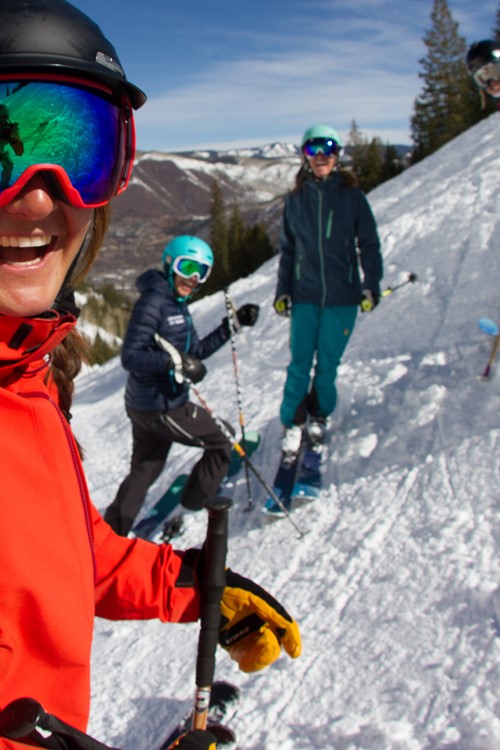 mid week skiing with mates