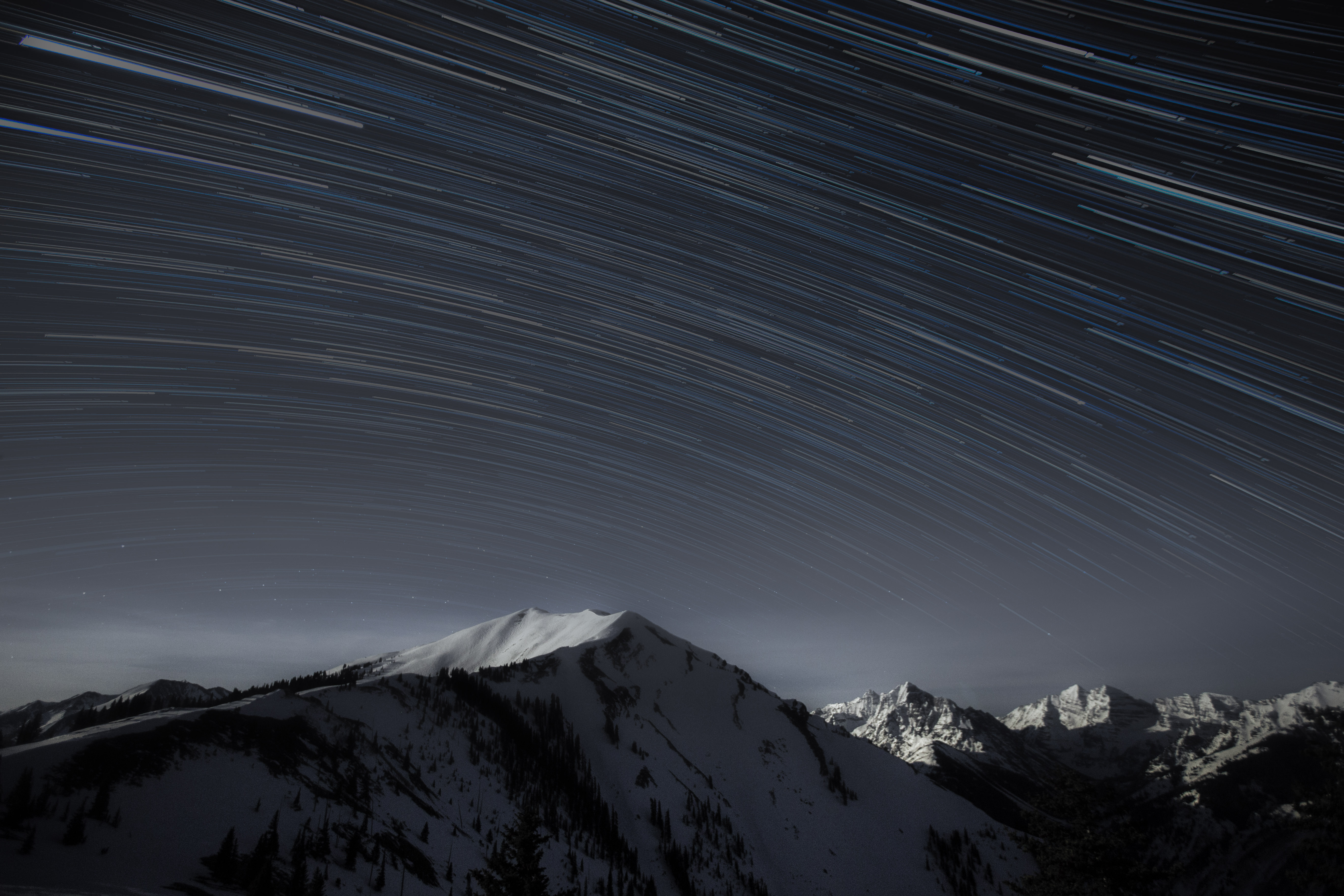Shooting stars over Aspen