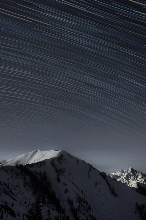 Shooting stars over Aspen