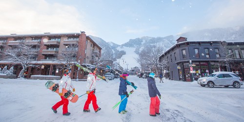 walking through Aspen