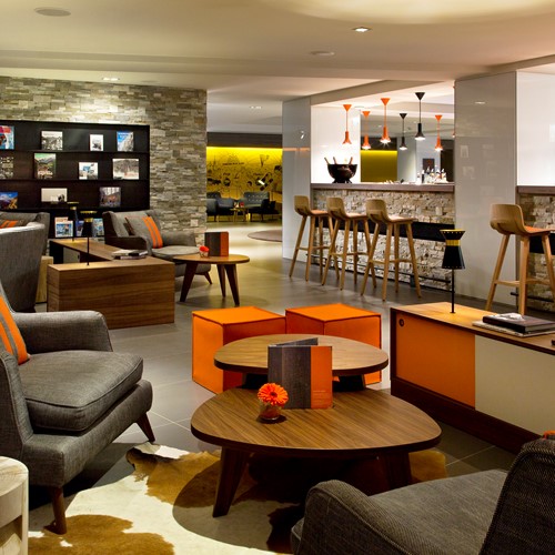 Hotel Heliopic-Chamonix ski resort-bar area and comfy seating