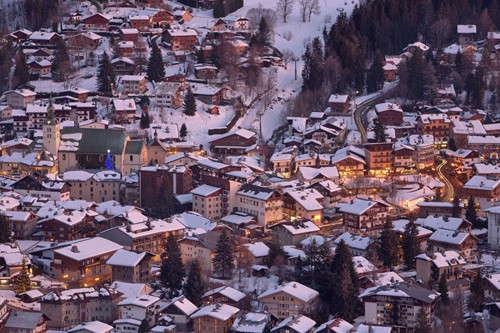 Ski, Megeve town centre