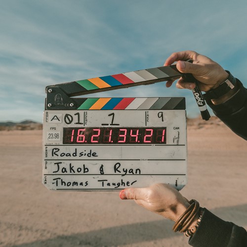 making a film sign