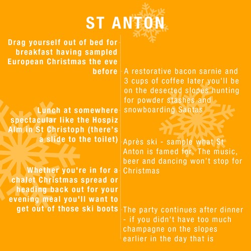 christmas ski breaks st anton