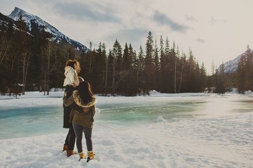 Lake, Banff ski trip