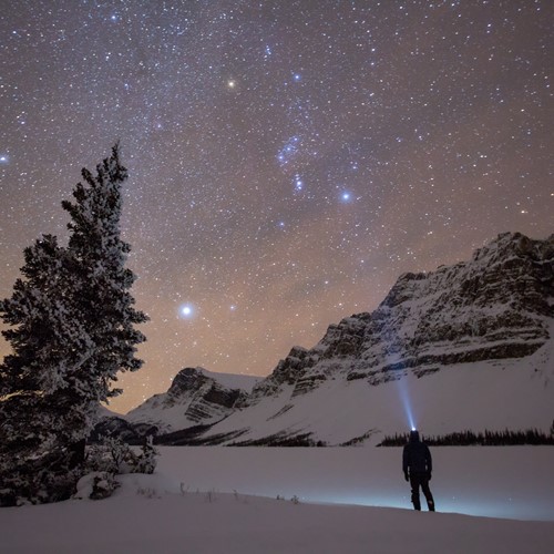 sky watching in Banff