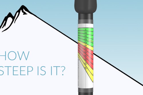 measure the Ski slope gradient