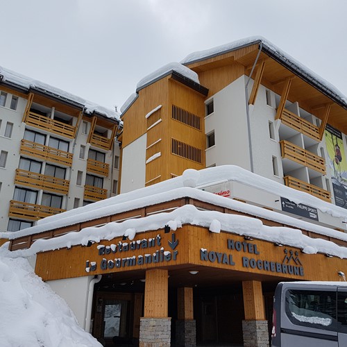 exterior, front of Hotel Royal Rochebrune Megeve