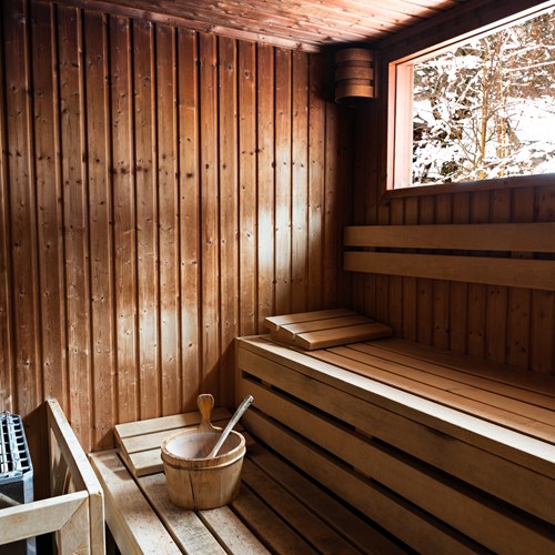 sauna at Refuge des Aiglons in Chamonix