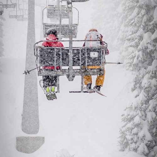 heavy snow in Zell am See