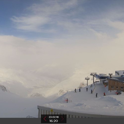 snow in tignes, current conditions