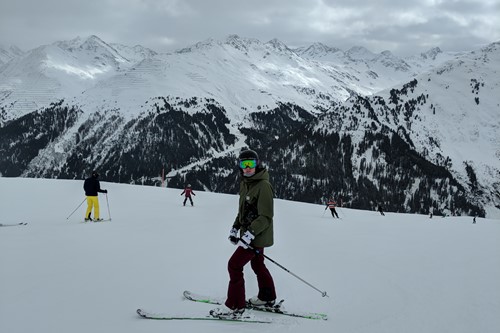 quiet skiing in st anton